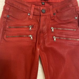 PAIGE SIZE 24. Like New. Worn Once. Brick Silk.